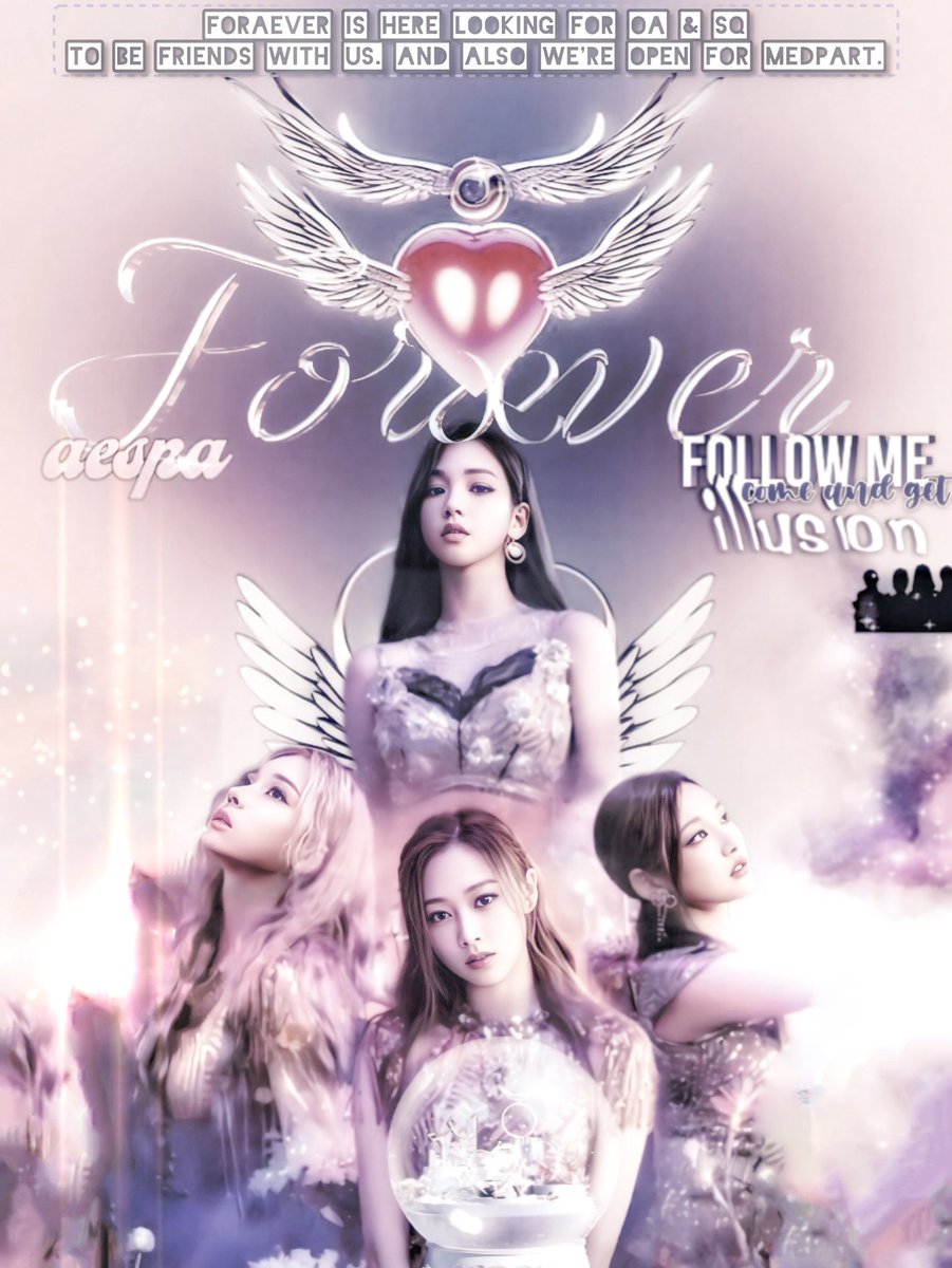 Beneath the shimmer of ethereal lights, 𝗙𝗢𝗥𝗔𝗘𝗩𝗘𝗥 has graced the scene—a luminous squad of aespa, reaching out to connect with fellow squads. Drop your S͟Q͟s͟ and let's be friends! We’re also open to m͟e͟d͟i͟a͟ ͟p͟a͟r͟t͟n͟e͟r͟s͟, just share your proposals to our DM! 𓆩♡𓆪