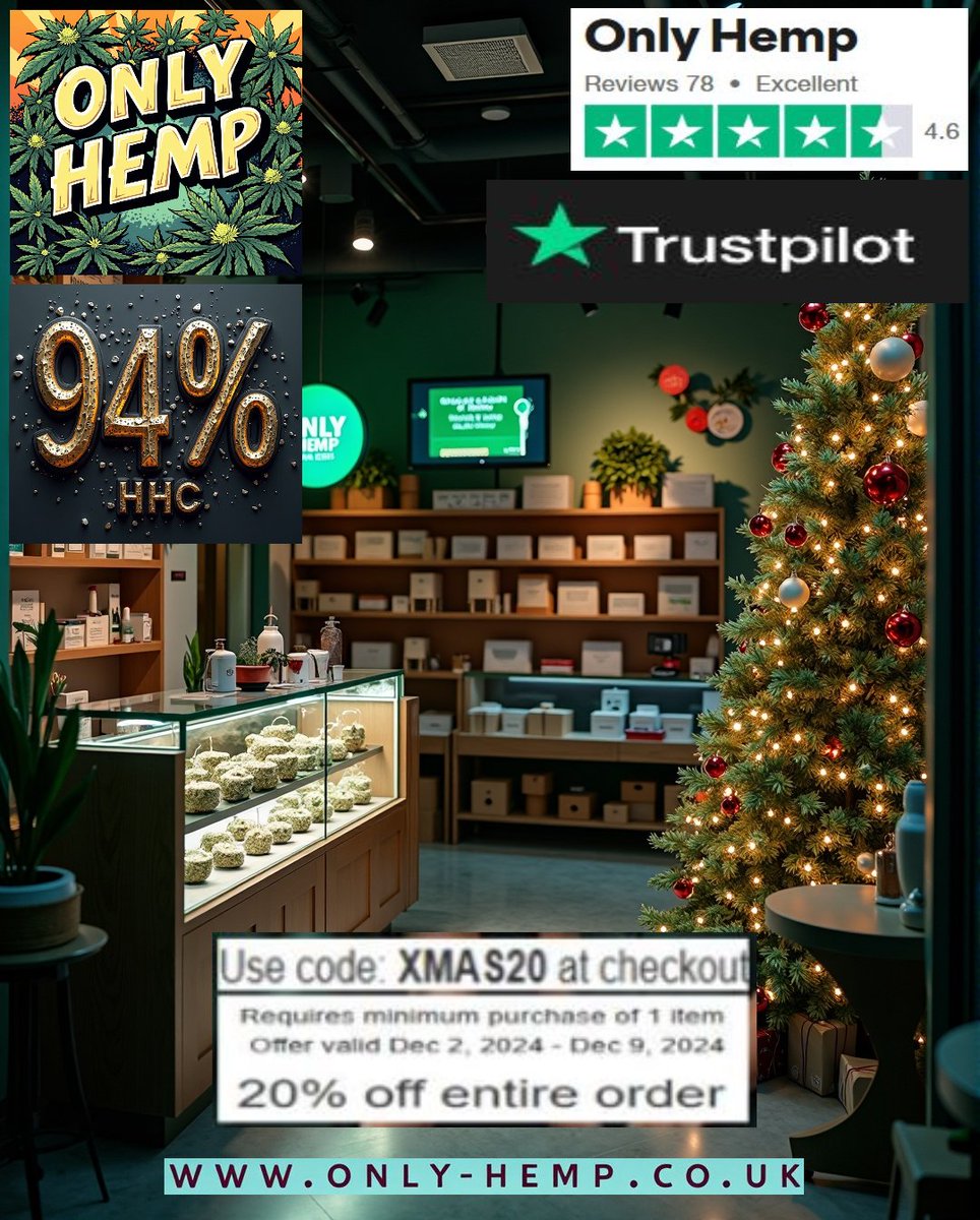 onlyhempltd's tweet photo. https://t.co/vAi67cnN5v #HHC #THC #CBD 
UK Store is Online 24/7/52 Fully Automated
Order Before 3 PM Mon-Friday for Same Day Dispatch and Next Day Delivery
"Good Morning HHC Fans & Fam, The Festive Sale continues use code "XMAS20" at checkout for 20% off make sure you order in time the mail and the weather are unforgiving don't get left out in the cold"
Buyout or Shout-out 
@elonmusk @JeffBezos @danawhite @Steg_G
@E40 @Dop3KinG @Entrepreneur @sparksticky
@weedlings73 @JamesMi6742730 @ChaelSonnen @Trim_Gawd @albertpike303 @FreestyleMastur @420wayofleaf #STONERFAM #CannabisCommunity #ONTHESQUARE