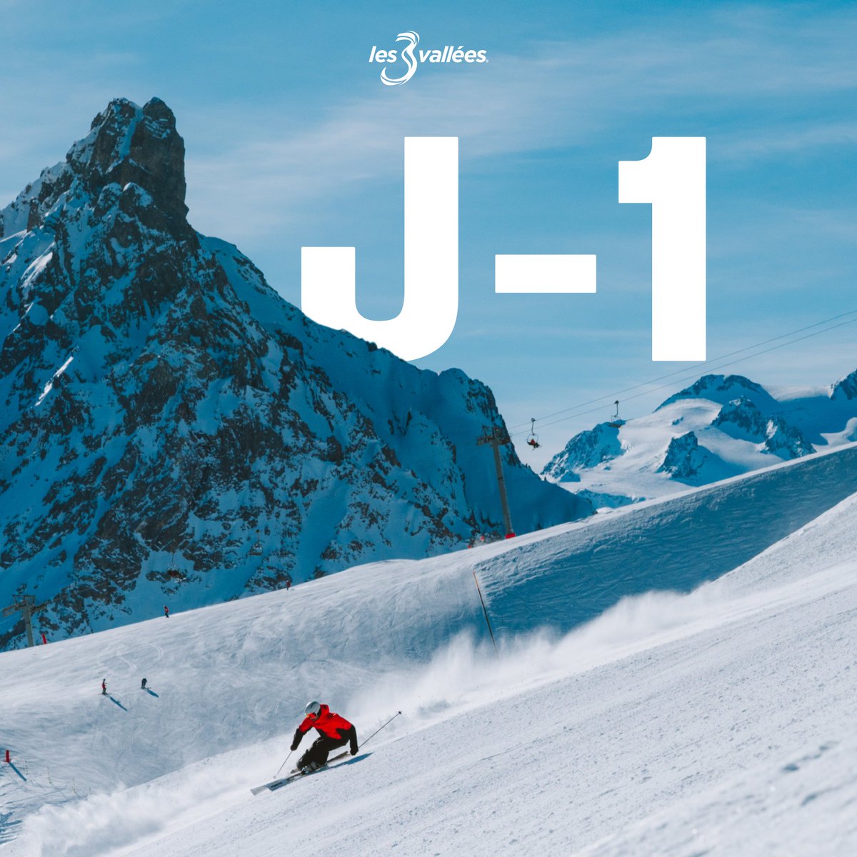 ⏳ 1 day to go! Les 3 Vallées opens tomorrow!
Ready to ski the world’s largest area? All opening info here: shorturl.at/vXWpR ❄️

⏳ Plus qu’un jour avant l’ouverture des 3 Vallées !
Prêt à skier ? Infos ici : shorturl.at/vXWpR ❄️
