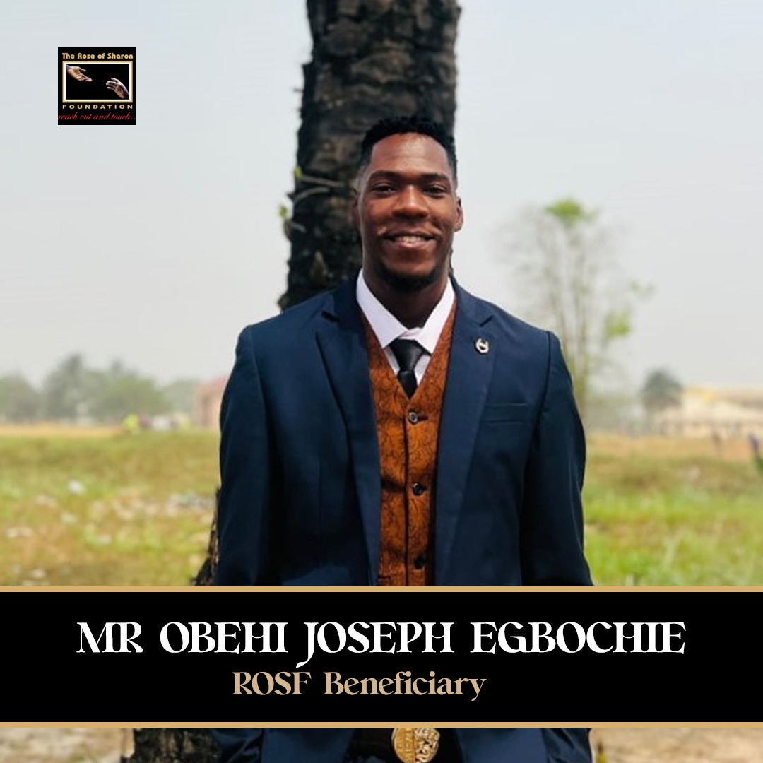 ROSFofficial's tweet photo. We are happy to celebrate one of our own, Obehi Joseph Egbochie (@EgbochieO), who has graduated with First Class Honours in Materials and Metallurgical Engineering from the University of Benin (UNIBEN). https://t.co/Sni2yx5qyM