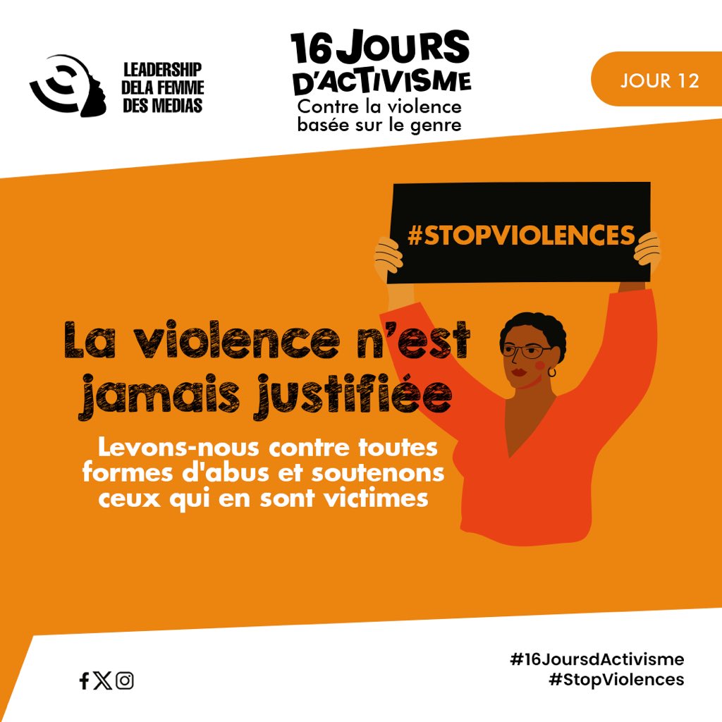 lfm_ong's tweet photo. La violence n'est jamais justifiée. 

Levons-nous contre toutes formes d'abus et soutenons ceux qui en sont victimes.

#16joursdactivisme https://t.co/FOI1ZQl6nq