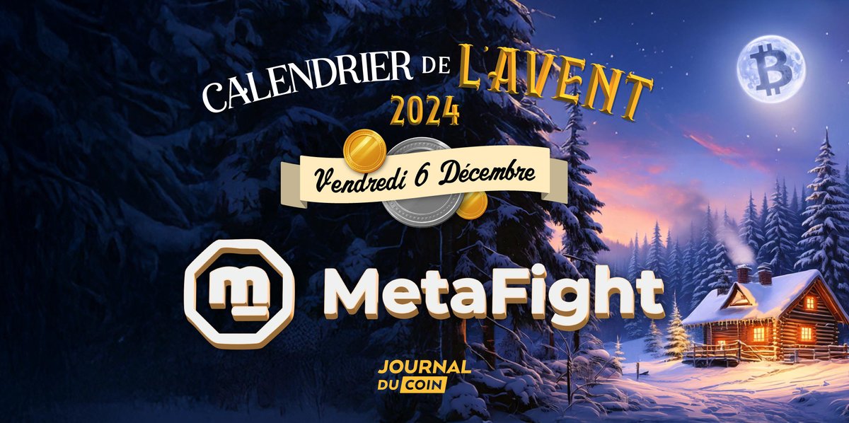 LeJournalDuCoin's tweet photo. 🎅🏽 CALENDRIER DE L’AVENT - JOUR 6 🎅🏽

Aujourd’hui @MetaFightOff vous offre 2 cartes bronze, 1 carte silver et 300 $MFT 🎄

Pour participer :
1️⃣ Follow @LeJournalDuCoin
2️⃣ Like & RT ce post
3️⃣ Rendez-vous sur le compte @MetaFightOff pour y trouver la 2e étape de la quête, et remplissez toutes les conditions.

Le tirage au sort sera fait directement par @MetaFightOff ! 🎁

🍀 Bonne chance à tous 🍀