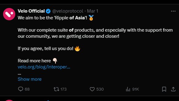 CryptoHabibi7's tweet photo. π¬ #Velorians Take Notes!
Before I could even ask my questions in Telegram, my bro @joshj100x beat me to it!
Hereβs your golden ticket to some clarity and understanding. This is exactly what I mean when I say #VeloArmy knows how to get things doneπ
Instead of complaining or spamming under @veloprotocolβs tweets, take 2 minutes to do meaningful work. Contribute, engage, and show the community what weβre made of. This is the true #Velorians spirit at workπ―
π₯ And those $XRP comparisons with $VELO? Theyβre not randomβthereβs substance behind those words. Straight from the source:
π "We aim to be the Ripple of ASIA"
This isnβt just talk; itβs a mission, a vision, and a roadmap to dominate in cross-border payments and beyond.
The $XRP of ASIA is building something incredibleππ
#VeloArmy #RWA #Asia