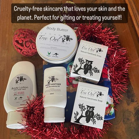 Tree_Owl's tweet photo. Cruelty-free skincare that loves your skin and the planet. Perfect for gifting or treating yourself!

Link: https://t.co/n5f5WfZfVv

#vegantreeowl #crueltyfree #vegan #christmas #xmas #giftideas https://t.co/QvQ94qa3PP