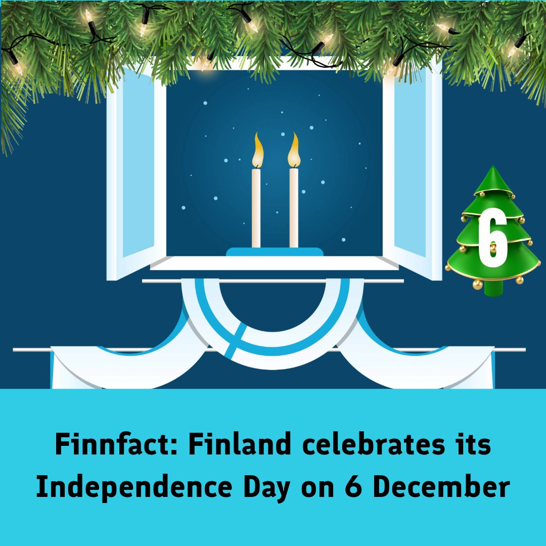 goodnewsfinland's tweet photo. DYK that Finns traditionally put two candles in their window on 6 December to celebrate Independence Day? 🇫🇮
Now you do! 🤩
Happy Independence Day!
Check out more good news about Finnish innovation➡️ https://t.co/Pp7q6OcpDc
📷: Adobe
#dyk #finland #finnfact #finnish #goodnewsfromfinland