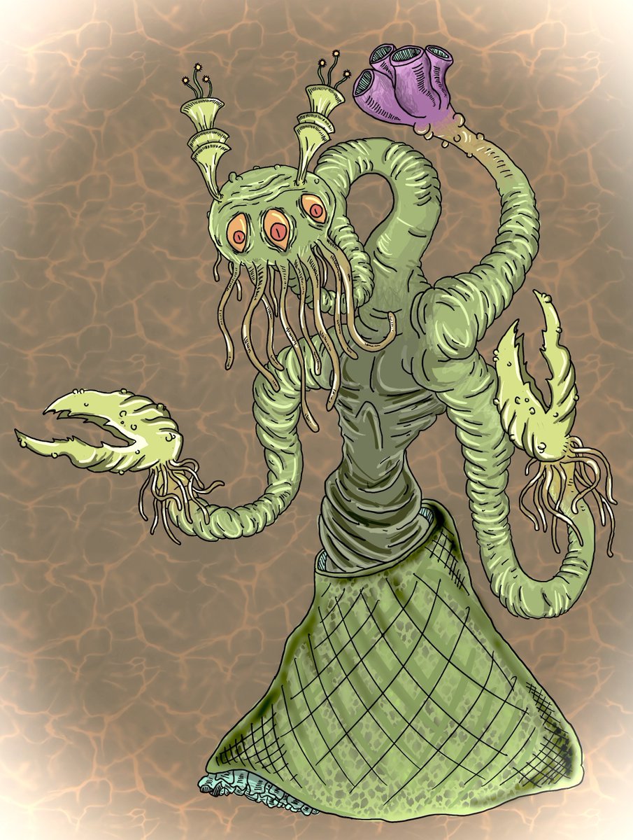 HelkuldiDF's tweet photo. #Lovecraft #Lovecraftian #Yith #Yithian #TheGreatRaceOfYith #Alien #FanArt One of my favorite alien creatures of all time! The Yithians just are so interesting to me, and their design from one of the alien creature's they had once inhabited are just so amazing! https://t.co/YbapKqHueh