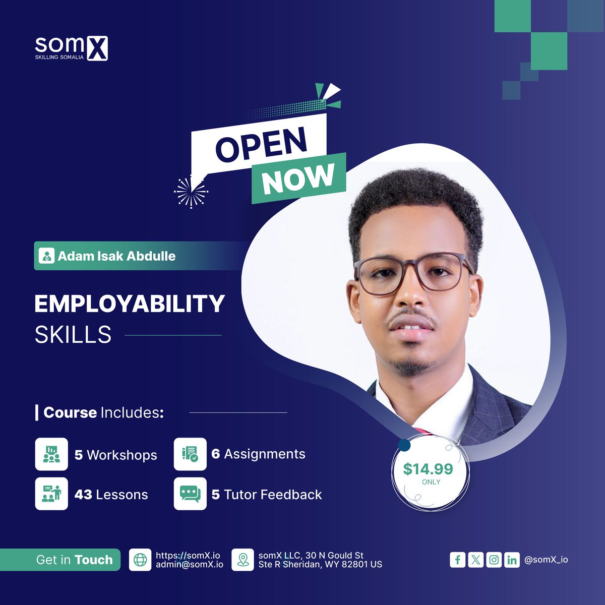 Are you a job seeker? Do you want your CV to stand out from the crowd? Do you want to ace your job interviews? #SomX has prepared a course just for you. Click here to get started: Employability Skills: A Guide for Somali Job Seekers | somX
#SomX #employabilityskills #Somalijobs