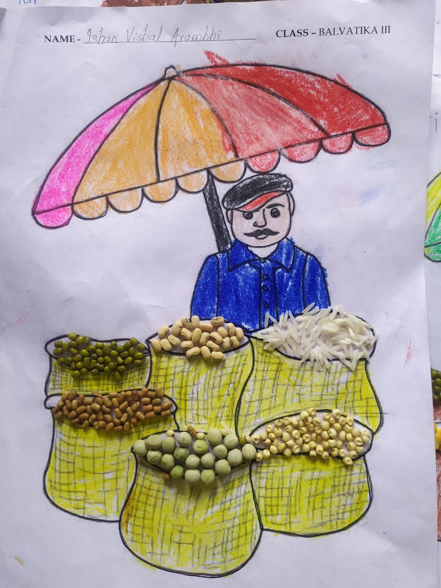 kv2_afspune's tweet image. &quot;Balvatika 3 kids at KV2 AFS Pune explore &apos;Food for Good Health&apos; through art-integrated learning! 🎨✨ Engaging activities on cereals and pulses make nutrition education fun and creative. #ArtIntegratedLearning #HolisticDevelopment @KVS_HQ
@KvsMumbai  @ZIETMUMBAI