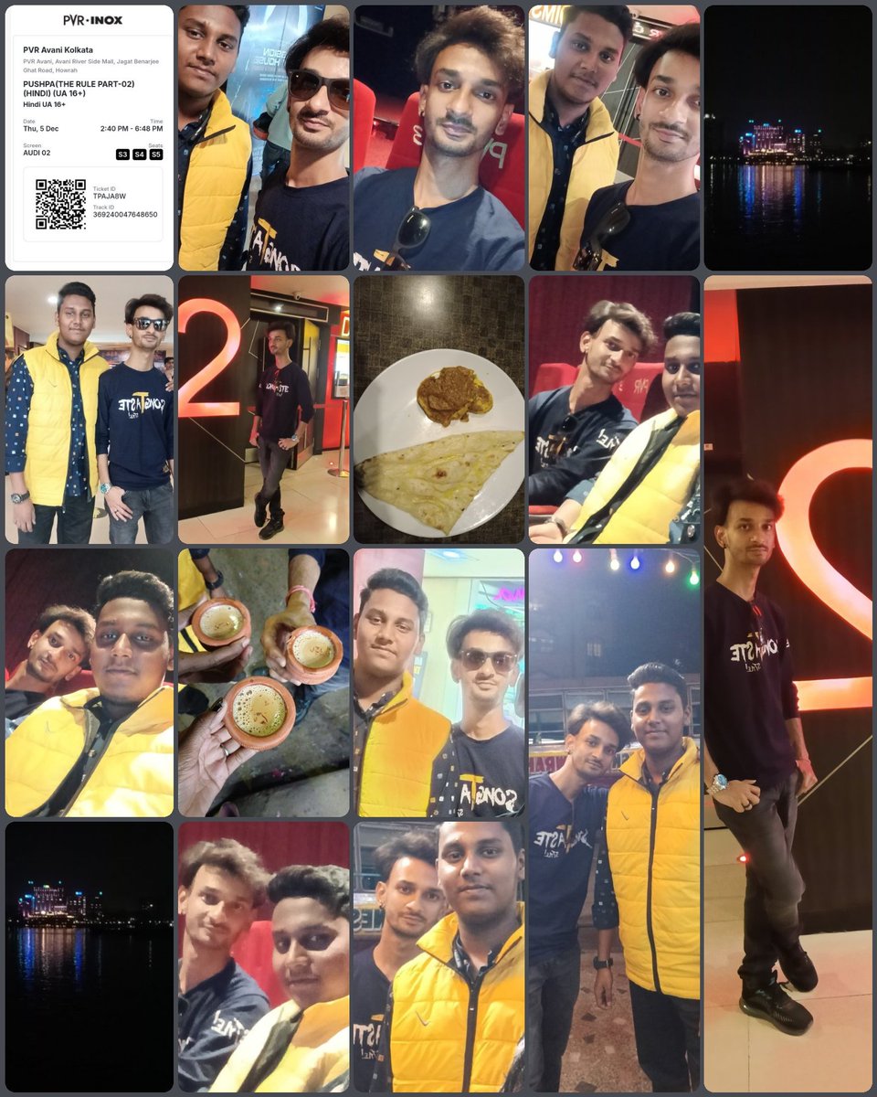 imrick0567's tweet photo. #Pushpa2TheRule
#ItsShowtime
#movietime
#pvrcinemas
#avaniriversidemall
#teatime
#dinner
#outingwithfriends https://t.co/djrUSqRuap