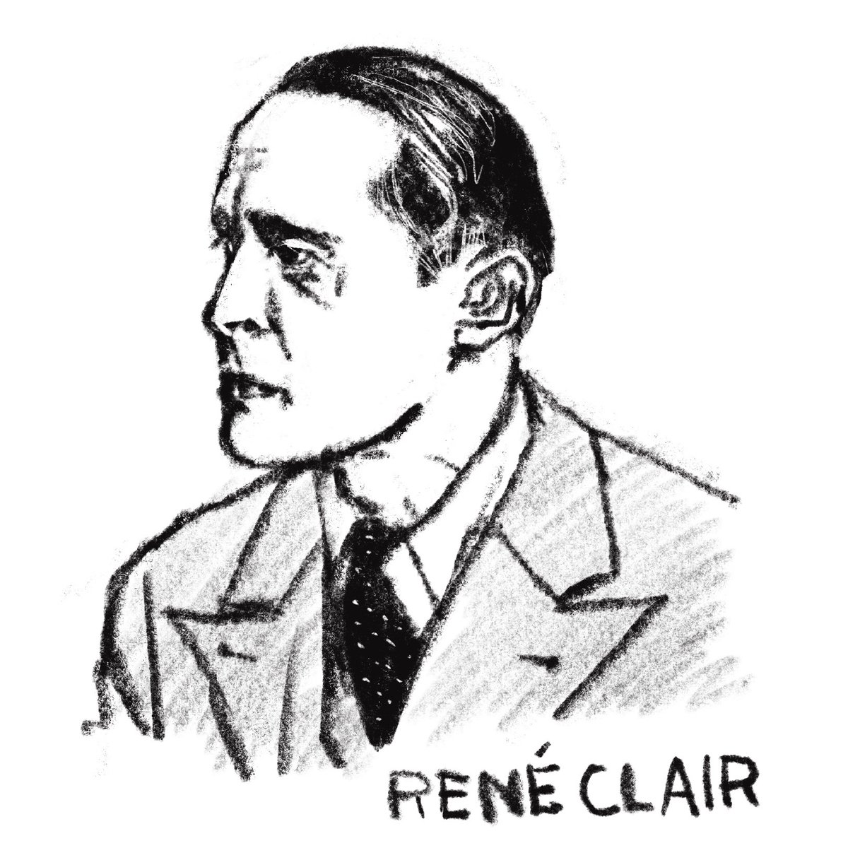 hiromio0's tweet photo. #501映画監督スケッチ
#ReneClair https://t.co/9NjzgxMCEr