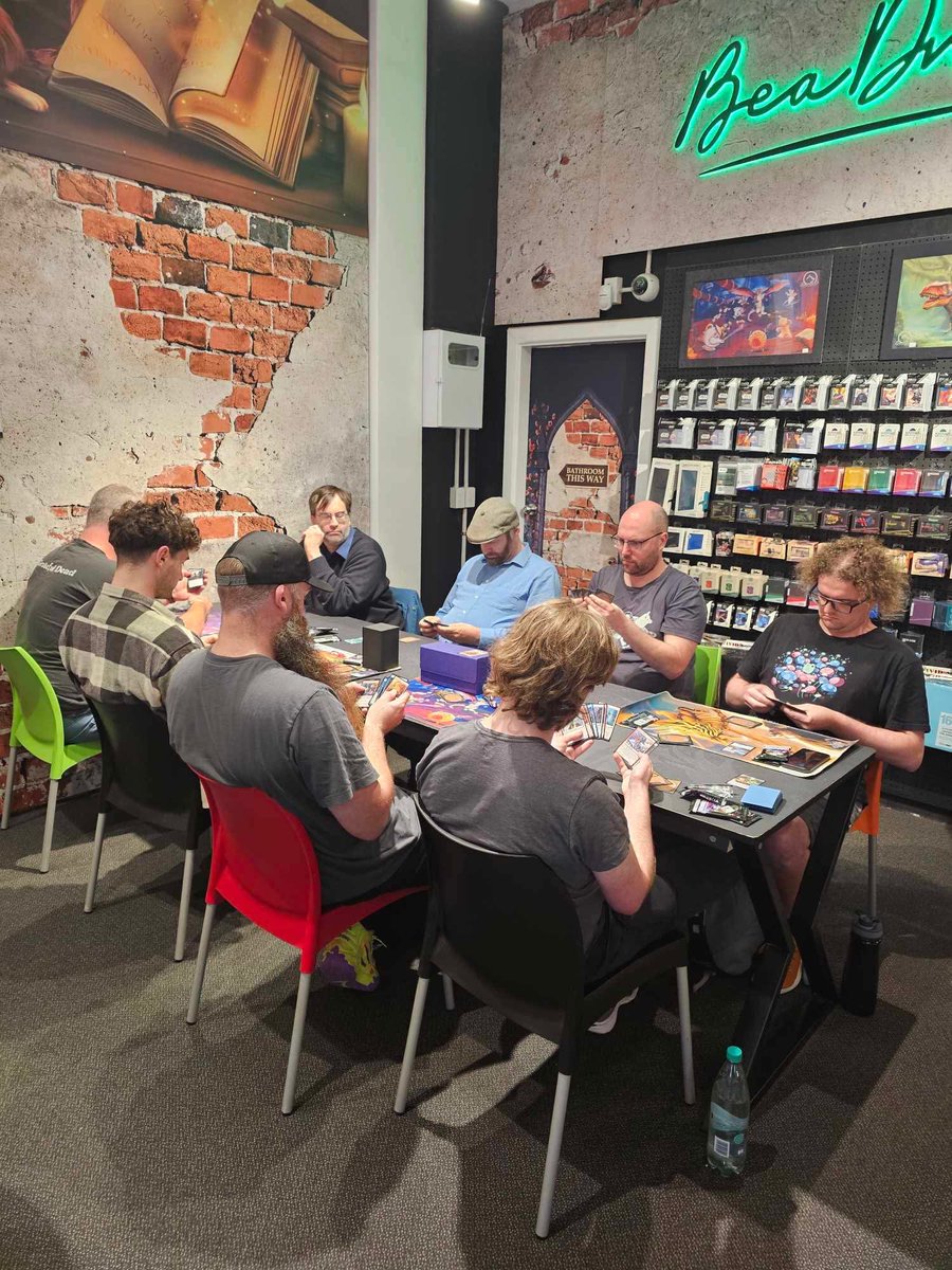 bea_dnd's tweet photo. It’s pumping tonight here at Bea DnD!! We’ve got our FaB blitz skirmish on and our first Summer of Magic Friday Night draft!!! 

There’s prizes flying left right and centre! Thanks for turning out tonight everyone!

#beadndgames #fleshandblood #fabtcg #summerofmagic #mtglife https://t.co/QDZ50zUav9