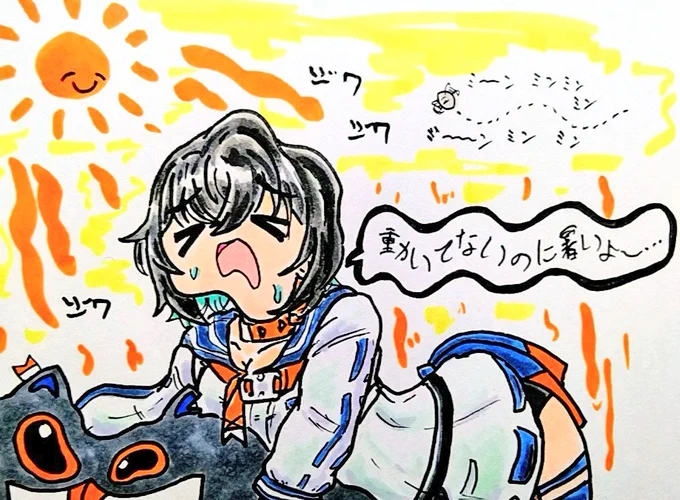 #同じ人が描いたとは思えない絵を貼る
描いてるもん 