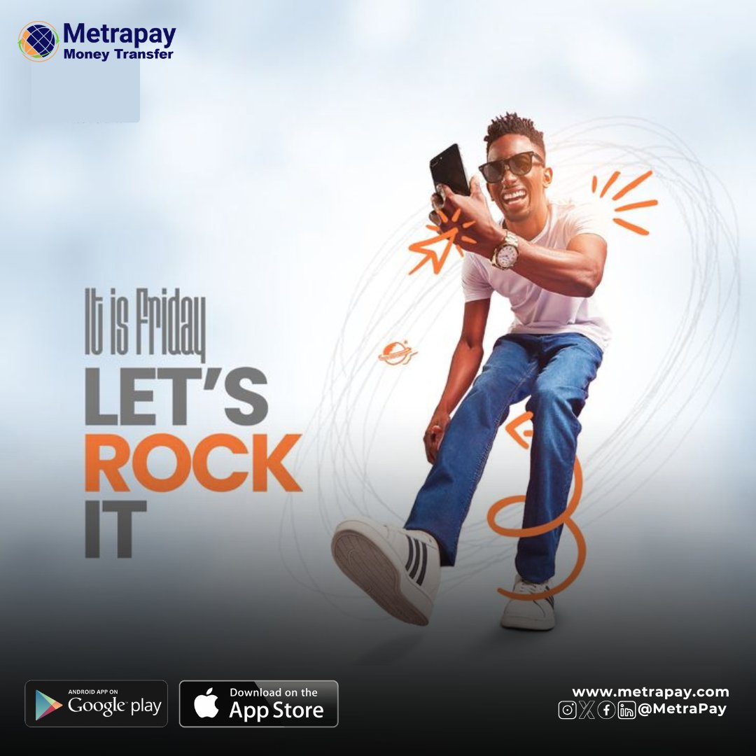 MetraPay's tweet photo. #nigeriansinamerica It's Friday! Let's ROCK the weekend. Tell us your plans for the weekend in the comment section, are you planning to send money to your family in Nigeria for the weekend? Do it here https://t.co/0fODEARjNM https://t.co/aUpEQCoUcq