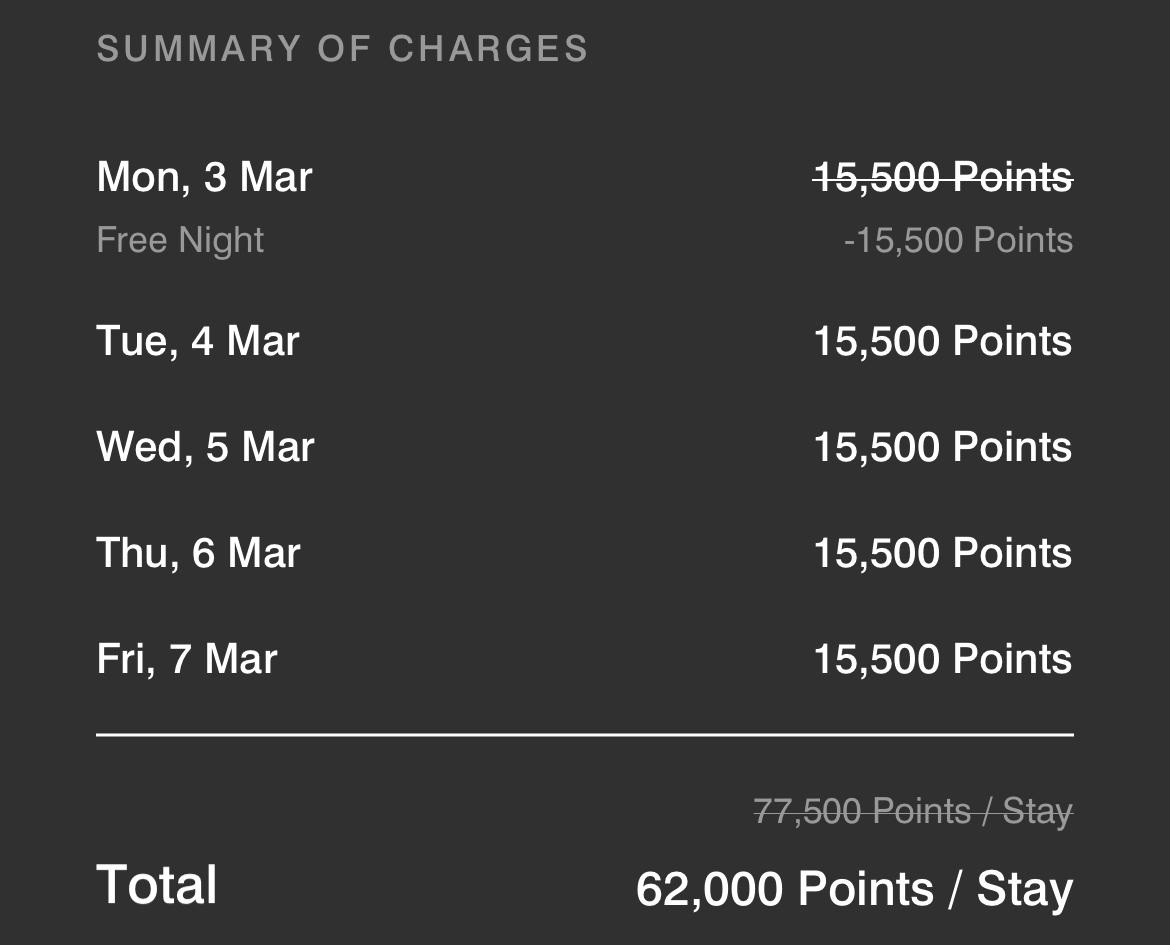 1) Move to Marriott at 1:1. 🏨➡️🏆

Let’s say it takes 15k Marriott Points for one night. With 60k MR...