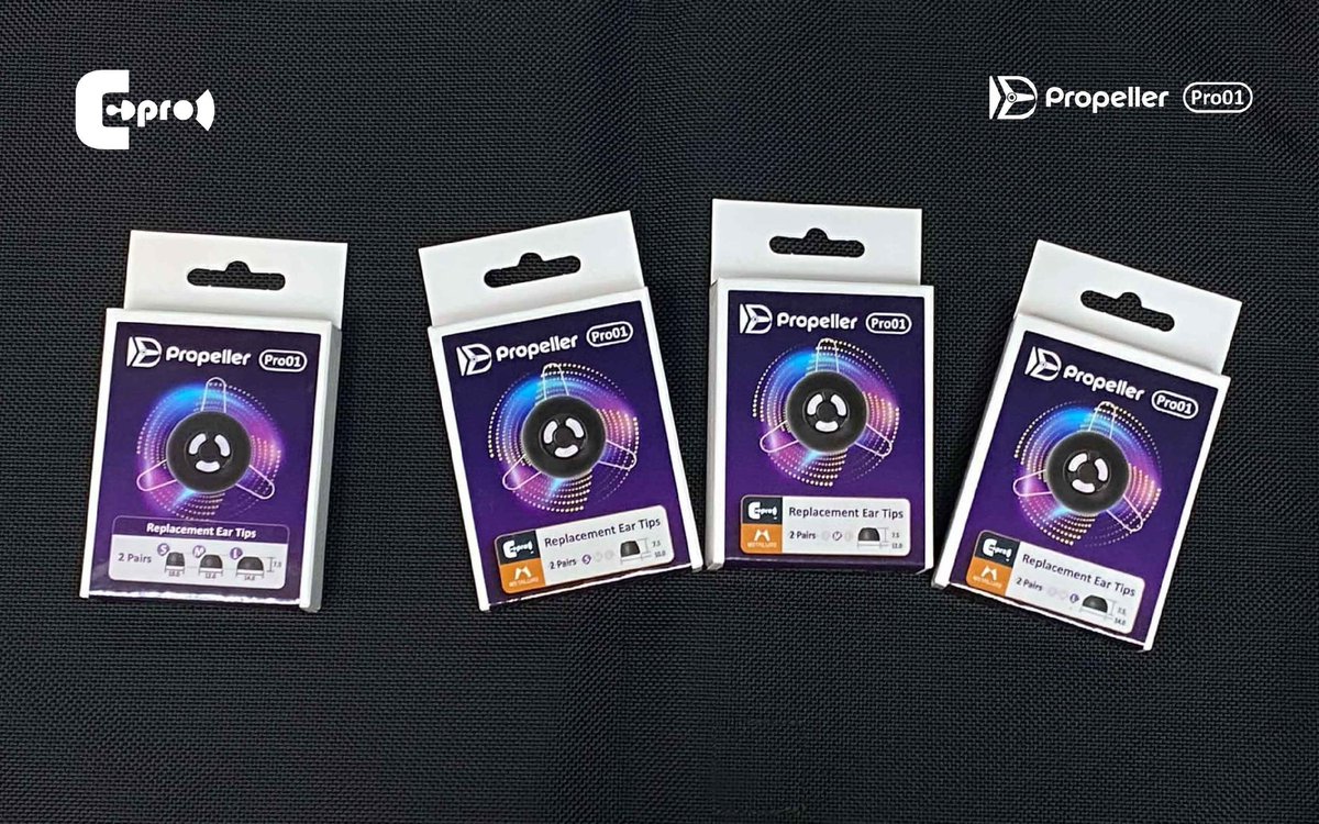audiolinked's tweet image. ePro Propeller tips
-
螺旋槳分頻 • 音色純淨
ePro螺旋槳矽膠耳塞，
採用創新的相位錐分頻專利技術，
有效降低失真，呈現出更加純淨、
自然的聲音。

#epro
#propellertips
#eartips