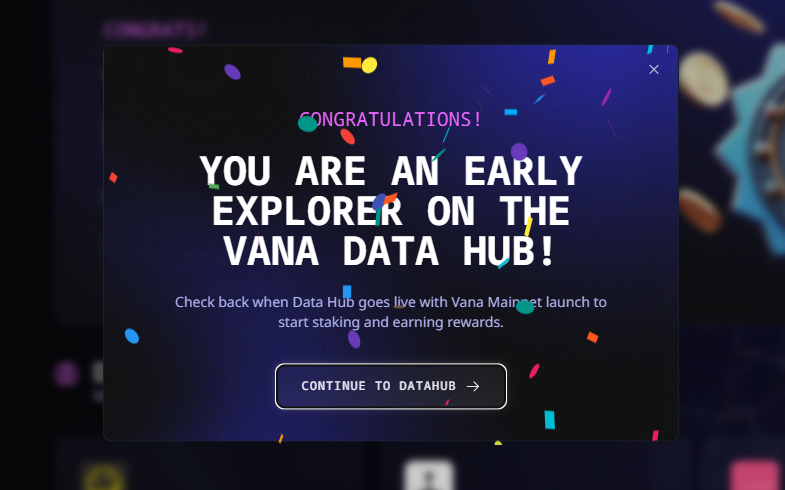 HAHAHA1469993's tweet photo. I am now an early explorer of @withVana Data Hub.exciting times ahead https://t.co/SQ7Ob6g9li