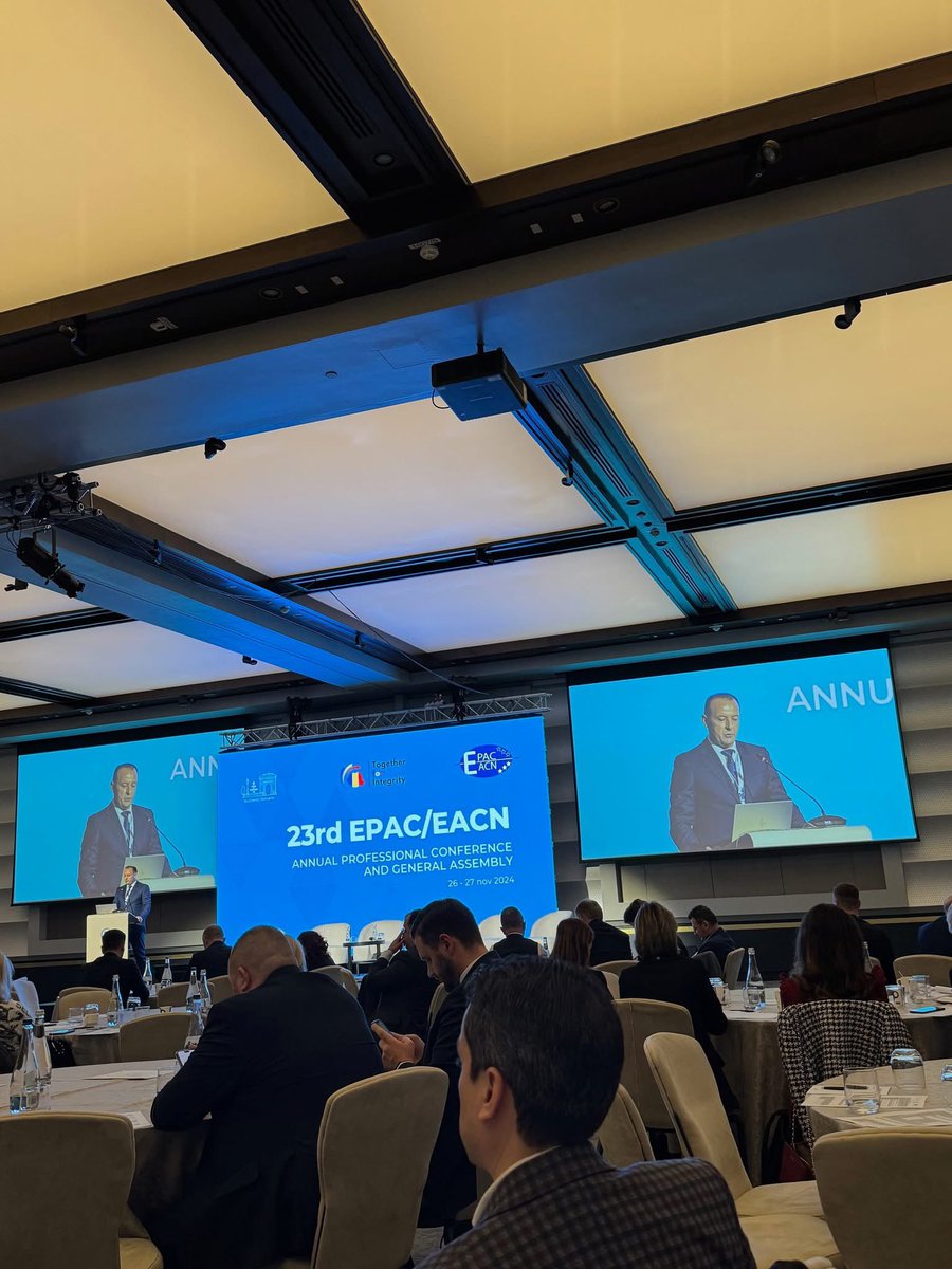 On Nov 27, 2024, the Kosovo Anti-Corruption Agency became the 120th member of EPAC/EACN at the Annual Conference in Bucharest. Director Yll Buleshkaj: "Corruption knows no borders. Together, we can fight it and strengthen integrity across Europe." #AntiCorruption #EPAC #Kosovo