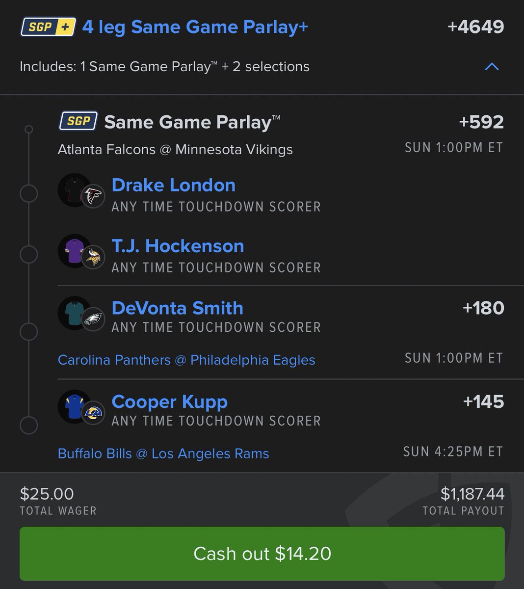 Late night thoughts 💭 <a href="/RTRLocks/">RTR</a> #GamblingX #SportsGambling #Parlays #NFL