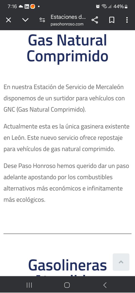 ACBrandariz's tweet photo. @PasoHonrosoSL vuestra apuesta por los combustibles alternativos más ecológicos disfruta mucho de ser la opción más económica. De hecho debe ser el precio más caro del GNC en toda España https://t.co/14M4yLn4LC