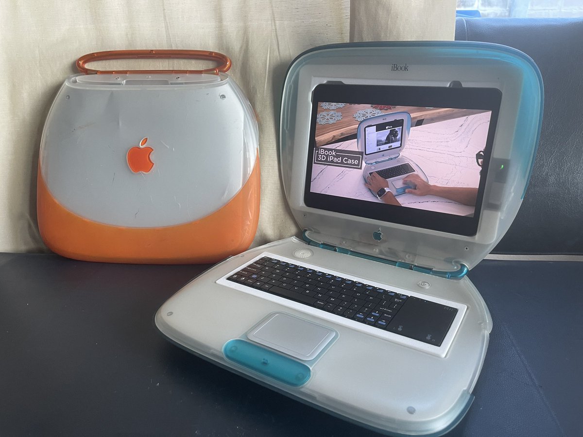 ibook G3 ipad case from Adafruit’s guide learn.adafruit.com/ibook-ipad-case
Cost only half of that magic keyboard case but way more chic.