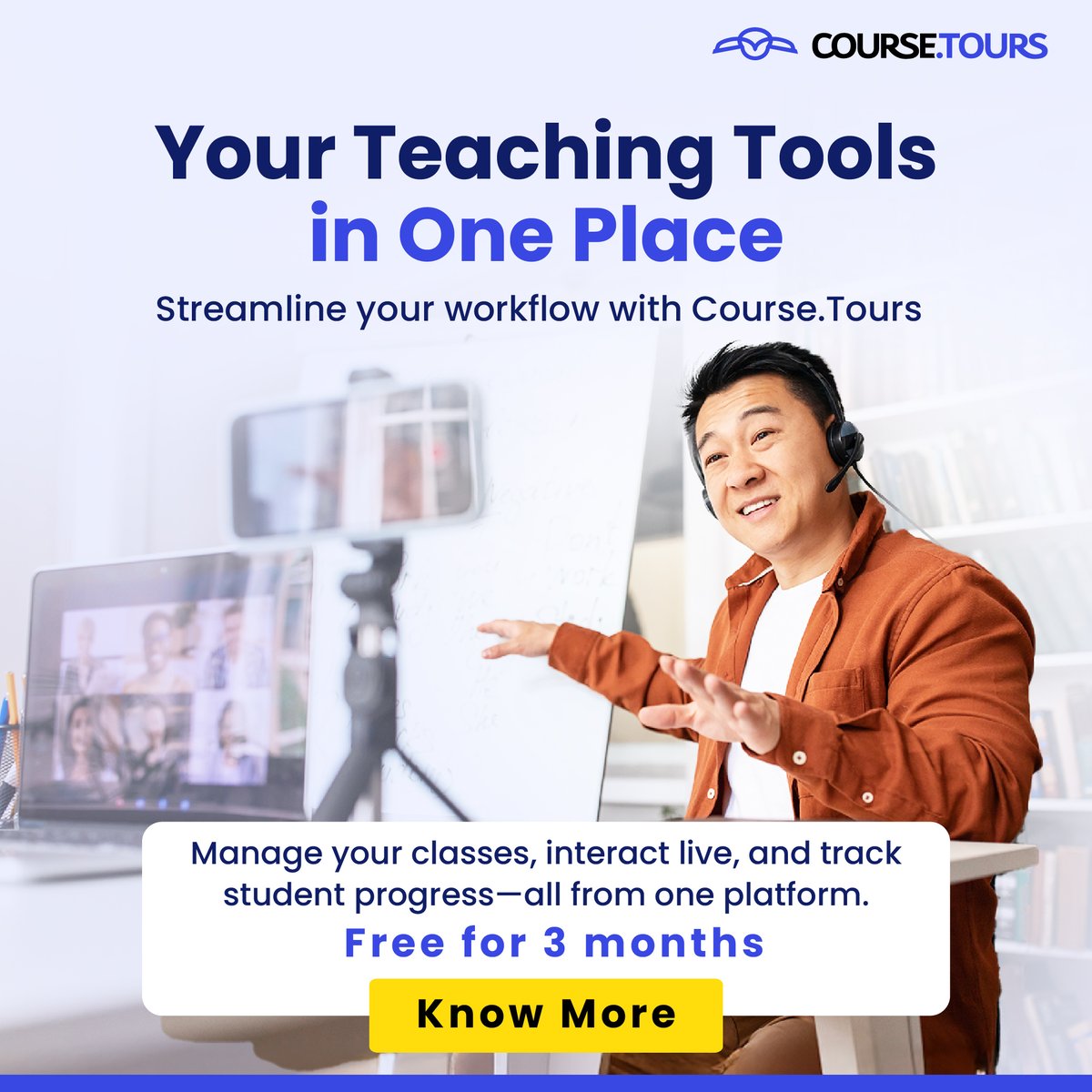 Course_tours's tweet image. Teaching has never been easier. Everything you need in one platform! Explore your free trial now!
#TeachingSimplified #EducationTools