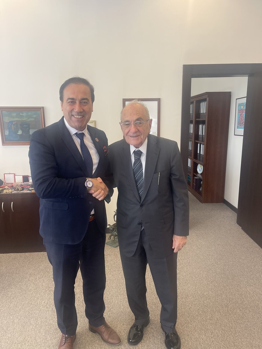 atikuemp's tweet photo. TÜYAP FUAR Yönetim Kurulu Başkanı Bülent Ünal’ı ATİK Genel Başkanı Aziz Şahin ziyaret etti. @AzizSahinTC https://t.co/tm5jxaV3DB