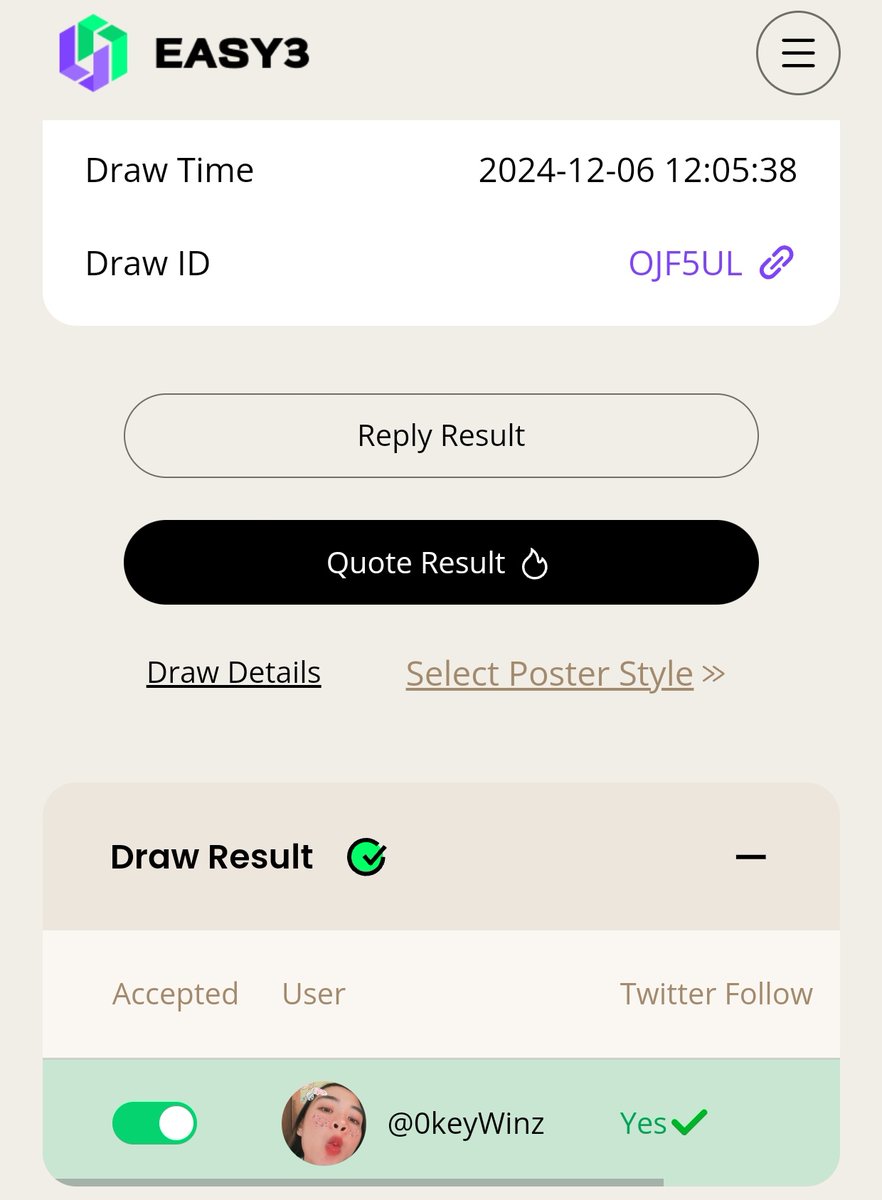 Raghavak0nSol's tweet photo. Winner 🏆 @0keyWinz 💵

Congrats 🎉🎉 

DM @KalixPaid12 with winning tweet link and wait for the Reply 

Draw ID - OJF5UL https://t.co/fue1EXb3om