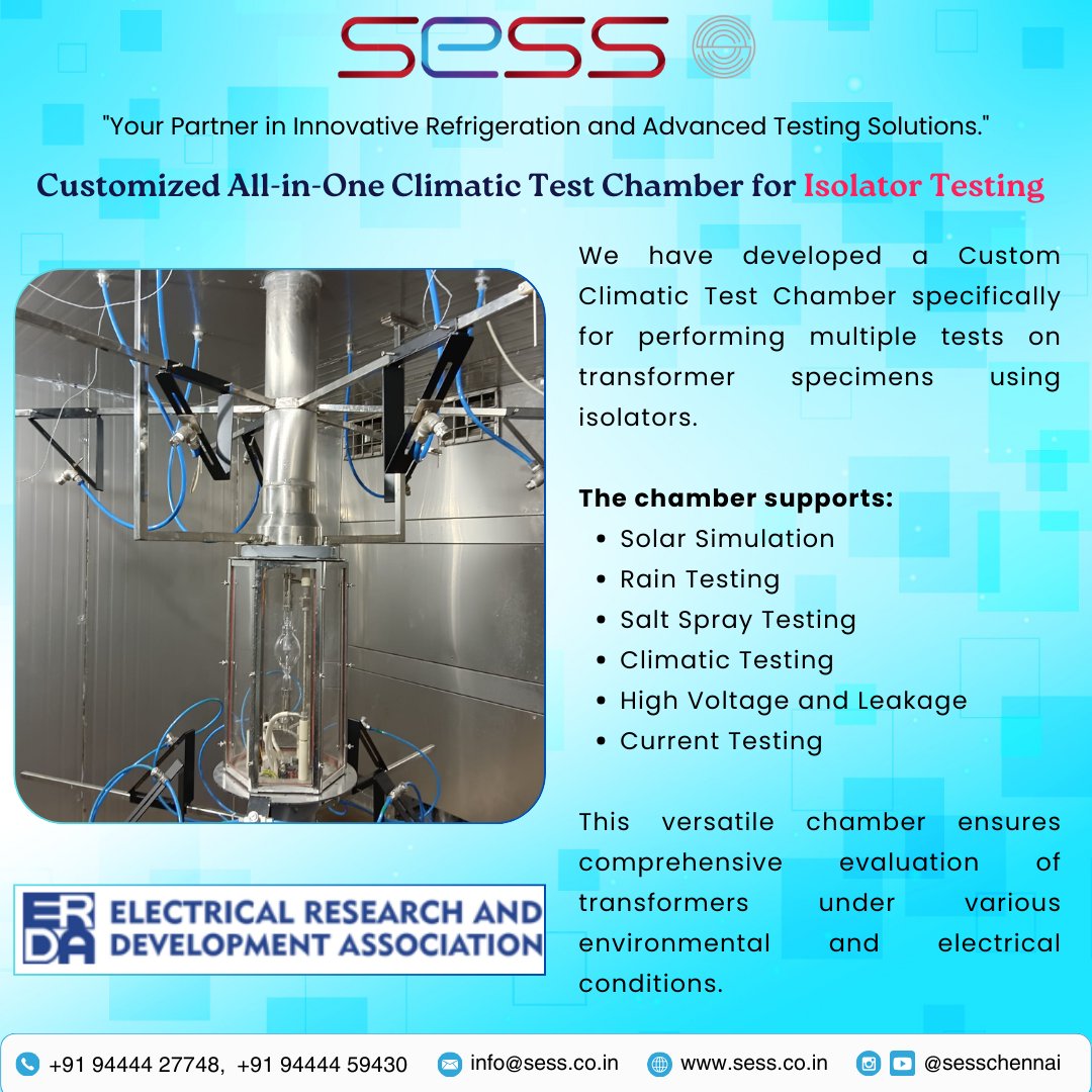sesschennai's tweet photo. Customized All-in-One Climatic Test Chamber for Isolator Testing!!!
#SESS #SriEaswariScientificSolution #SESSChennai #ClimaticTestChamber #IsolatorTesting #EnvironmentalTesting #CustomizedTesting #TestChamberSolutions #AllInOneTesting #TemperatureAndHumidityTesting #Chennai https://t.co/A8ZKmnIvdN