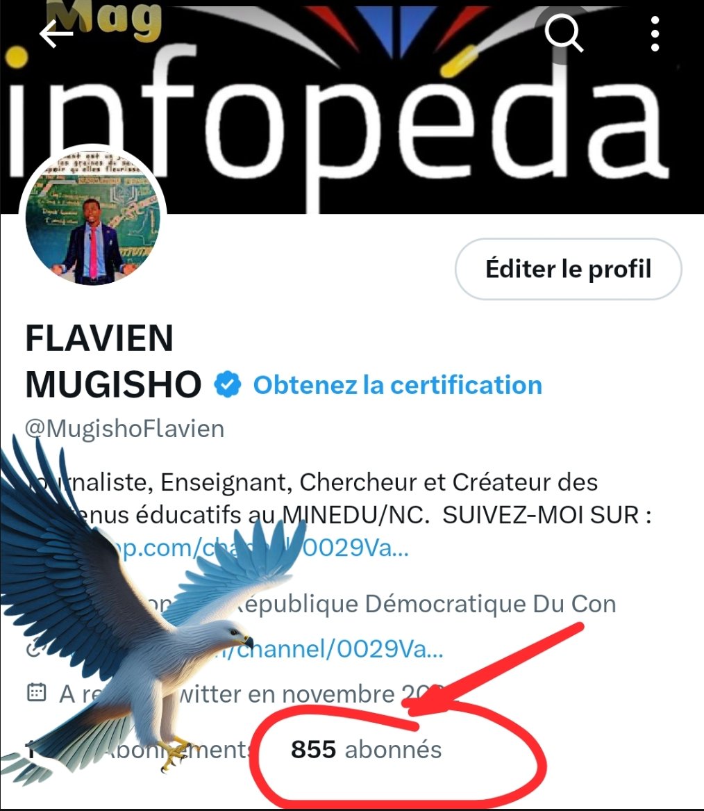 MugishoFlavien's tweet photo. VENDREDI FOLLOW BACK.
C'est grâce à vous que nous fêterons la #bonneannée2025 avec 1K.
Si vous avez les mêmes objectifs que moi, suivez-moi et je vous suivrai en retour.
#FridayFollowback https://t.co/mmfbys5lID