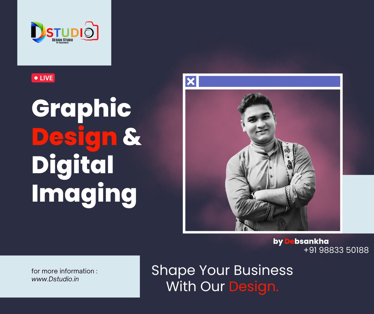 DesignByDStudio's tweet photo. Elevate Your Brand with DStudio’s Graphic Design Services!

From custom logos to eye-catching social media posts, we create designs that make your brand stand out. Ready to transform your vision? Let’s collaborate!

📞 Contact: 9883350188
🌐 Visit: https://t.co/TPPMG3X7bb https://t.co/TsgPsDkzf7