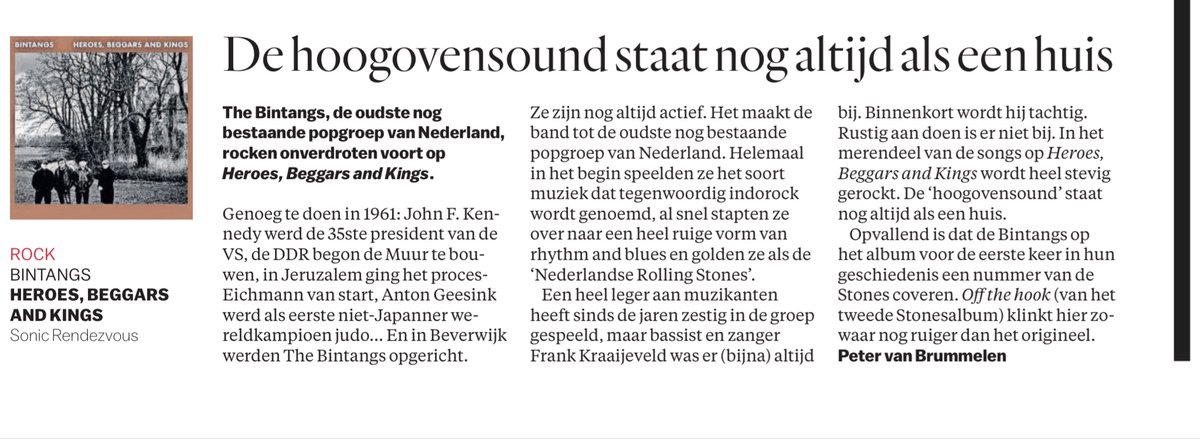 KeesTingeling's tweet image. The Bintangs …..  geen idee  dat  die  nog  bestonden.  Bestaan  sinds  1961,  heb  ze  gezien  op  schoolfeesten,  een  zanger  van  81  en  brengen  nu  een  nieuw  album  uit.  Rocken  houdt  jong!  #Hoogovensound #Bintangs