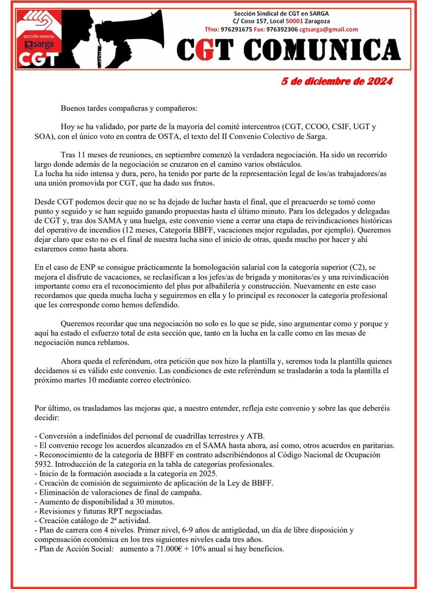 CGT SARGA tweet media
