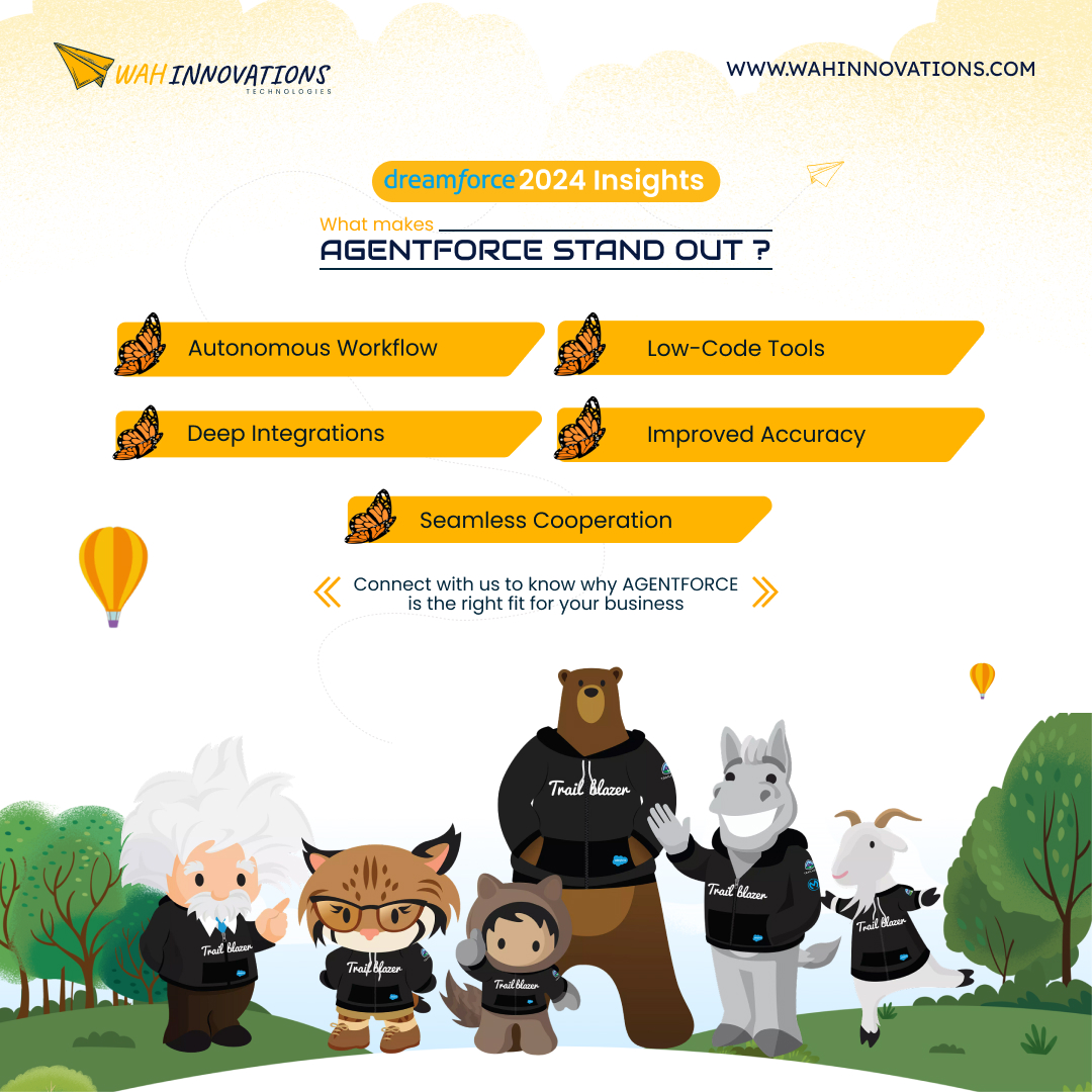 DreamForce 2024 highlighted Agentforce as the best successor.

From managing sales to marketing and Commerce, Agentforce covers it all and stands out exceptionally. 

Connect: +91 932 991 1531
.
#dreamforce2024 #agentforce #SalesforceSolutions #copilot #einstein #wahinnovations