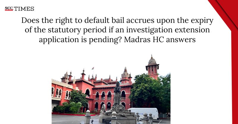 scconline_'s tweet photo. Does the right to default bail accrues upon the expiry of the statutory period if an investigation extension application is pending? Madras HC answers
#MadrasHighCourt #criminallaw #defaultbail #righttobail #StatutoryBail #statutoryperiod #scconline #SCC #legalnews #scctimes