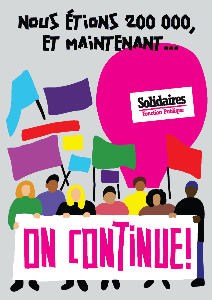 Beaucoup de monde en grève hier et plus de 200 000 en manifestation partout sur le territoire ! 
Poursuivons et amplifions la mobilisation pour gagner 👊