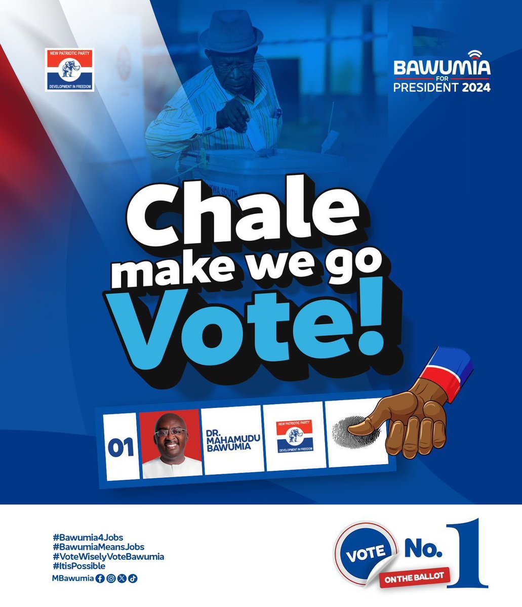 #FrɛWonua
#LetsStepOutAndVOTE 
#VoteNumber1
#BawumiaMeansJOBS