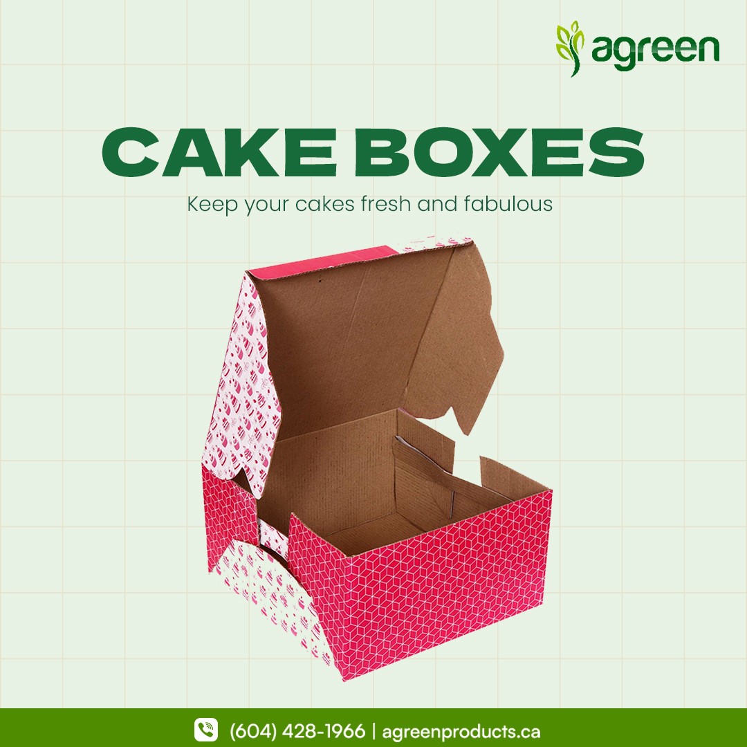 agreenproducts's tweet image. Give your cakes the box they deserve! Agreen Products’s cake boxes are perfect for preserving freshness and adding a professional touch. Sturdy, stylish, and sustainable—our boxes are designed to keep your creations in top shape. bit.ly/3gidjx7  
#CakeBoxes