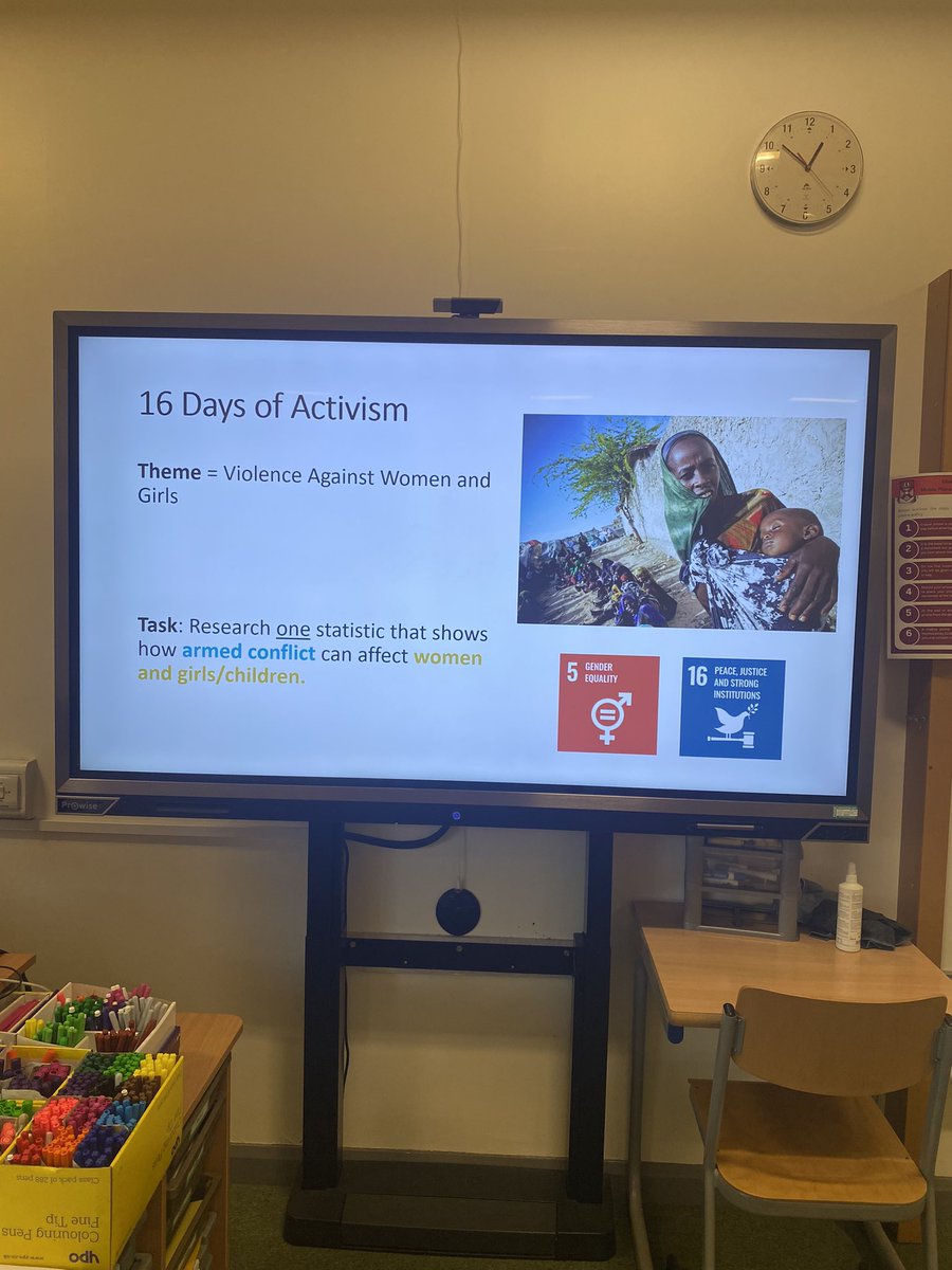 To promote our #16DaysOfActivism2024 Mr Smith and his lovely class looked at how women and girls are often victims during armed conflict <a href="/AlloaAcademy/">Alloa Academy</a>