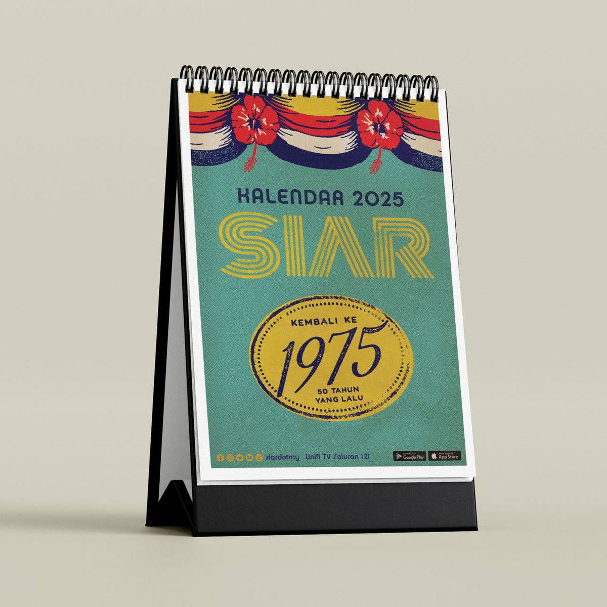 siardotmy's tweet photo. PRA-TEMPAH KALENDAR SIAR 2025 KINI DIBUKA! 📆

Tema: #Kembalike1975
#Kembalike1975 membawa anda menyusuri semula detik-detik bersejarah dan nostalgia yang berlaku di Malaysia pada 50 tahun lalu.

Kualiti premium, stok terhad! Pra tempah sekarang: https://t.co/wnCNz11cXK https://t.co/y9VUji5sJo