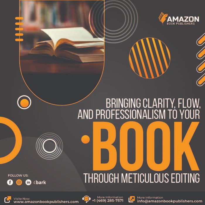 amazonbookpubli's tweet photo. Achieve clarity, flow, and professionalism in your book with our meticulous editing services. We refine every aspect of your manuscript to ensure it reads smoothly and effectively conveys your message. Trust us to enhance your writing.
Visit our website: https://t.co/5LgSy83wpS https://t.co/T8cl8KYLAT