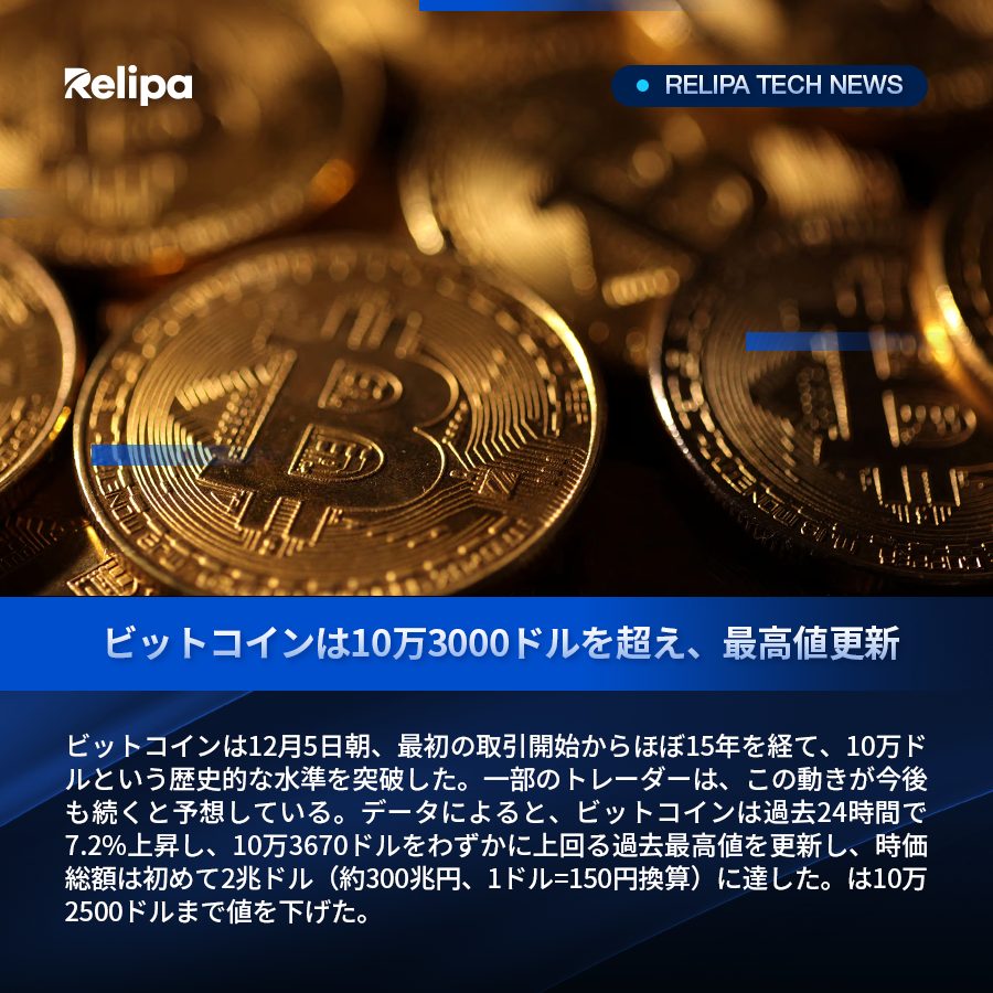 RelipaSoftware's tweet photo. 💥「最新テックニュースアップデート」💥
NVIDIA・OPEN AI・Bitcoin など
❗見逃さないでニュースをチェック❗
#人工知能 #生成AI #NVIDIA #VIETNAM #TEMU #Bitcoin #Blockchain #Systemdevelopment #appdevelopment #webdevelopment #technologynews #technologytrends #technologysolutions https://t.co/DrWv5uvjjF