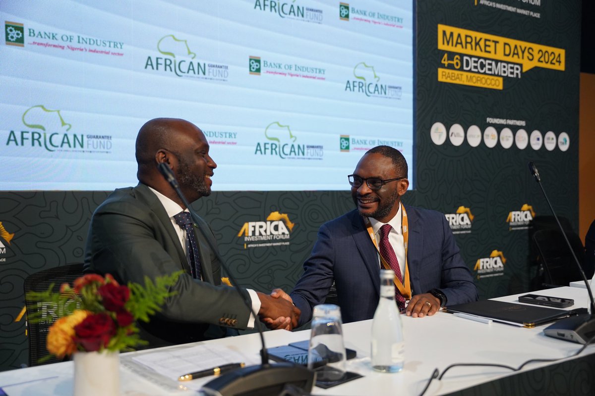 BOINigeria's tweet photo. @BOINigeria and @AGF_Group have signed a USD 50 million Loan Portfolio Guarantee Agreement, supported by @afdb_group’s AFAWA initiative to boost MSME growth through gender inclusion, youth empowerment, and green initiatives.

#ThisisBOI #AGF #MSMEFunding https://t.co/MRyZWyO8kN