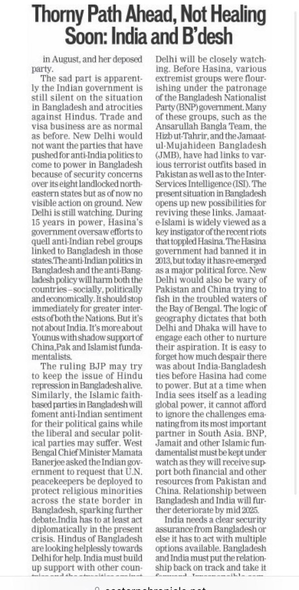 ColDiptangshu's tweet photo. @taslimanasreen This is exactly what I’ve written in my post-ed today in Eastern Chronicle.
@taslimanasreen 

https://t.co/EOQAcqHRXQ https://t.co/0Hc1B40pp3