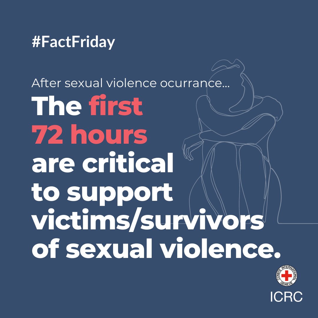Victims/survivors of sexual violence need immediate access to vital support within the first 72 hours of the crime.

Support within this time frame includes prevention of pregnancy, prevention of HIV/AIDS, and treating injuries, among others. 

#EndStigma #16DaysofActivism