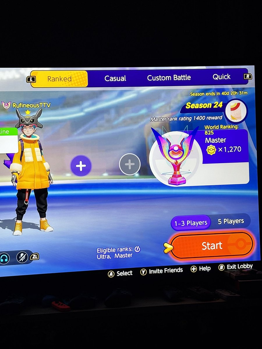 RufineousTTV's tweet photo. After a bit of grinding on #PokemonUNITE. I ended at 825 world ranking. Really proud of my self, been playing some amazing Espe and Ceruledge games :3. Now time to get some sleep and rinse and repeat for tomorrow. 

#LadderClimb #SweatyPlay #EspeCarry https://t.co/CbEDNSxTqI