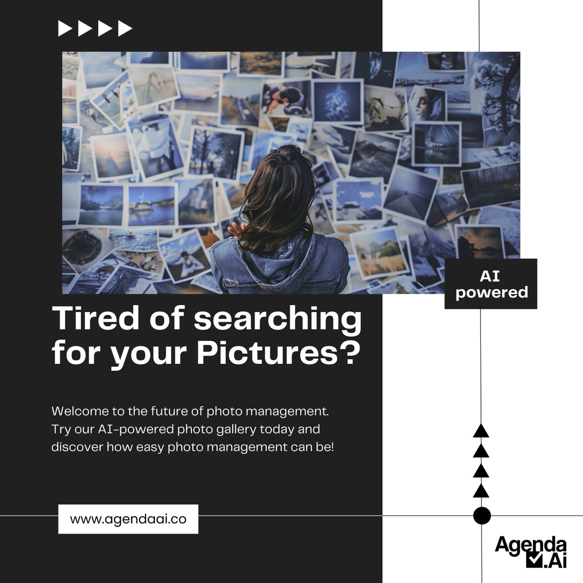 agendaaitech's tweet photo. Try Agenda AI today and experience the magic of AI-powered photo organization. Simplify, secure, and enjoy your memories like never before.

#PhotoSharing #PhotoSorting #AI #EventManagement #Photoshoot2024 #imagesorting #Images #website https://t.co/6pWX8FfmRH