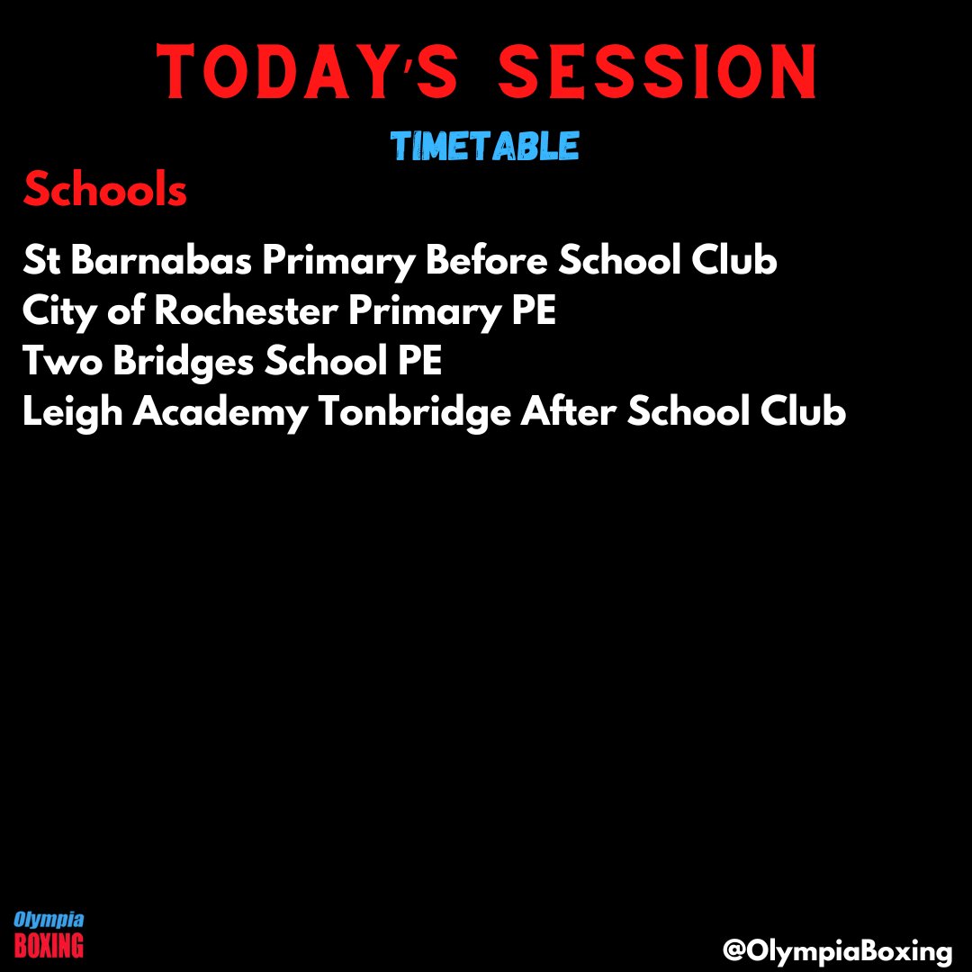 Today's Sessions 🥊
#boxinginschools #doorstepsport