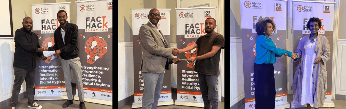 Media development experts convened in Addis Ababa for an ideation session co-hosted by <a href="/AfricaCheck/">Africa Check</a> &amp; <a href="/Inform_Africa/">Inform Africa</a>, with <a href="/Meta/">Meta</a>'s support. Innovative solutions to combat disinformation were unveiled. Top winners awarded! Learn more:informafrica.net/2024/12/05/fac… #FactChecking #Ethiopia