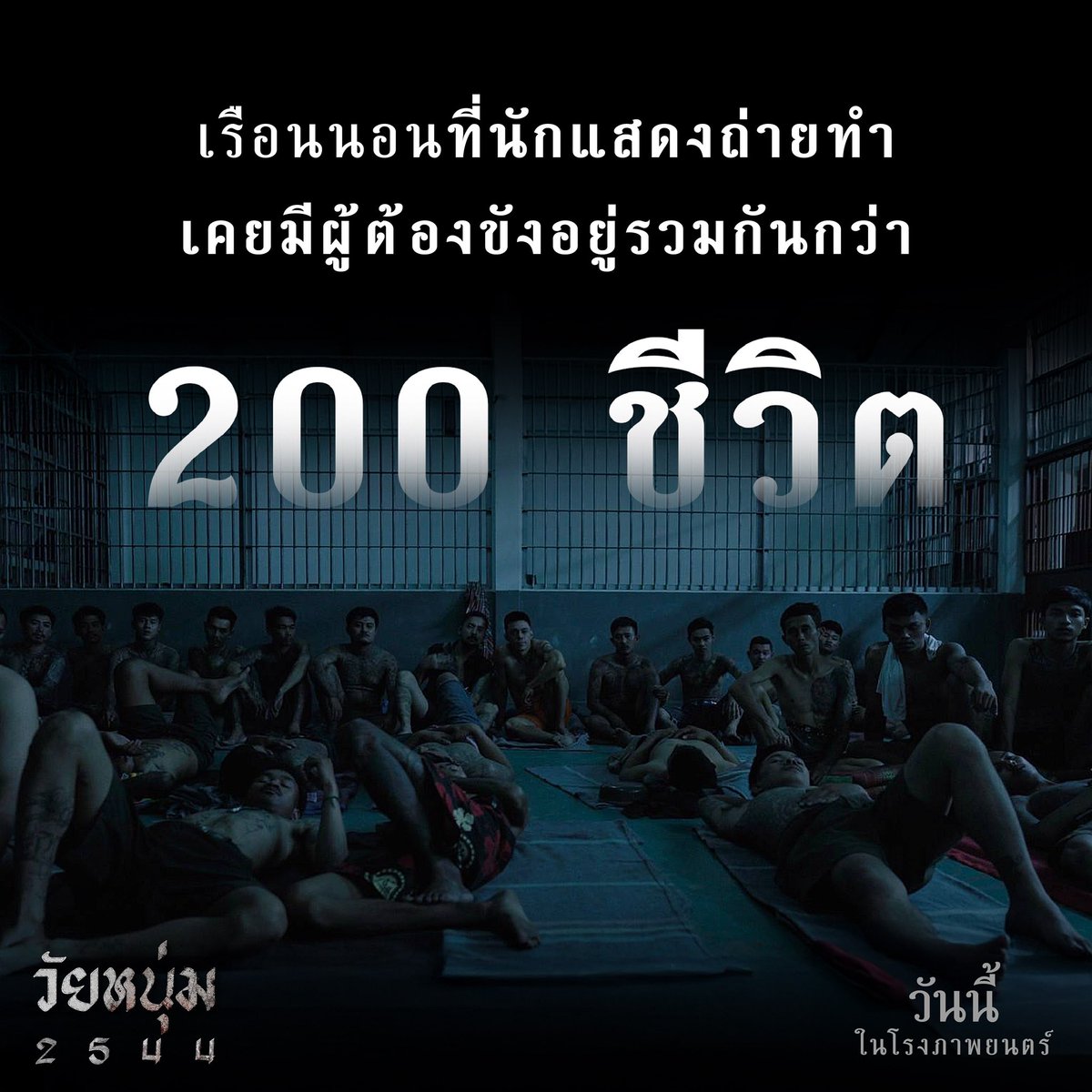 โลเคชันของหนังเรื่องนี้ไม่ได้สร้างให้สมจริง 
แต่ที่นี่คือของจริง

“วัยหนุ่ม 2544” ถ่ายทำเกือบทั้งเรื่องที่เรือนจำกลางเพชรบุรี 
โดยหนึ่งในจุดที่ใช้ถ่ายทำหลัก 
คือเรือนนอนของผู้ต้องขังที่เคยอยู่ในนั้นกว่า 200 ชีวิต 

#วัยหนุ่ม2544
#WaiNoom2544 #เนรมิตรหนังฟิล์ม
#ฉายแสงแอดเวนเจอร์