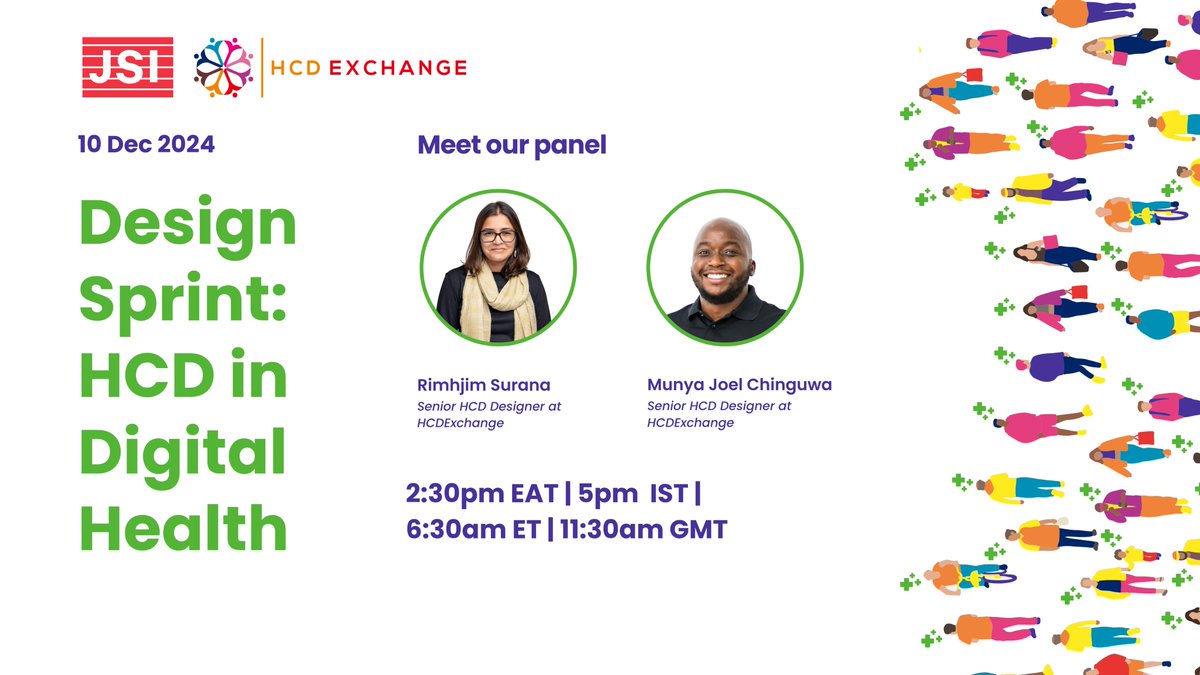 HcdXchange's tweet photo. ✨𝐄𝐯𝐞𝐧𝐭 𝐀𝐥𝐞𝐫𝐭 📢

Join our upcoming masterclass on applying HCD principles to design effective digital health solutions that address pressing public health challenges. Our in-house experts will use an interactive approach to ground you in the key considerations to take into account when designing digital public health solutions.

Register Here: https://t.co/QWH8A4fXG9